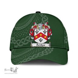 Irish Archer Coat Of Arms - Irish Family Crest St Patrick's Day Irish Cap