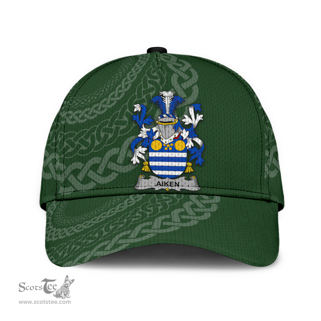 Irish Aiken Coat Of Arms - Irish Family Crest St Patrick's Day Irish Cap