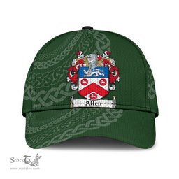 Irish Allen Coat Of Arms Dublinarms - Irish Family Crest St Patrick's Day Irish Cap
