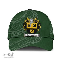 Irish Ambrose Coat Of Arms - Irish Family Crest St Patrick's Day Irish Cap