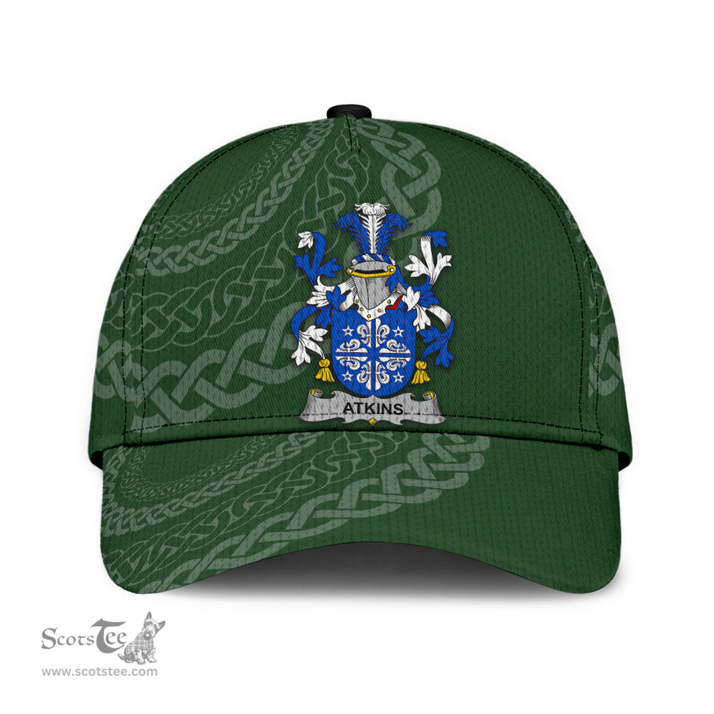 Irish Atkins Coat Of Arms - Irish Family Crest St Patrick's Day Irish Cap