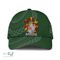 Irish Chichester Coat Of Arms - Irish Family Crest St Patrick's Day Irish Cap