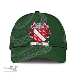 Irish Brett Coat Of Arms - Irish Family Crest St Patrick's Day Irish Cap