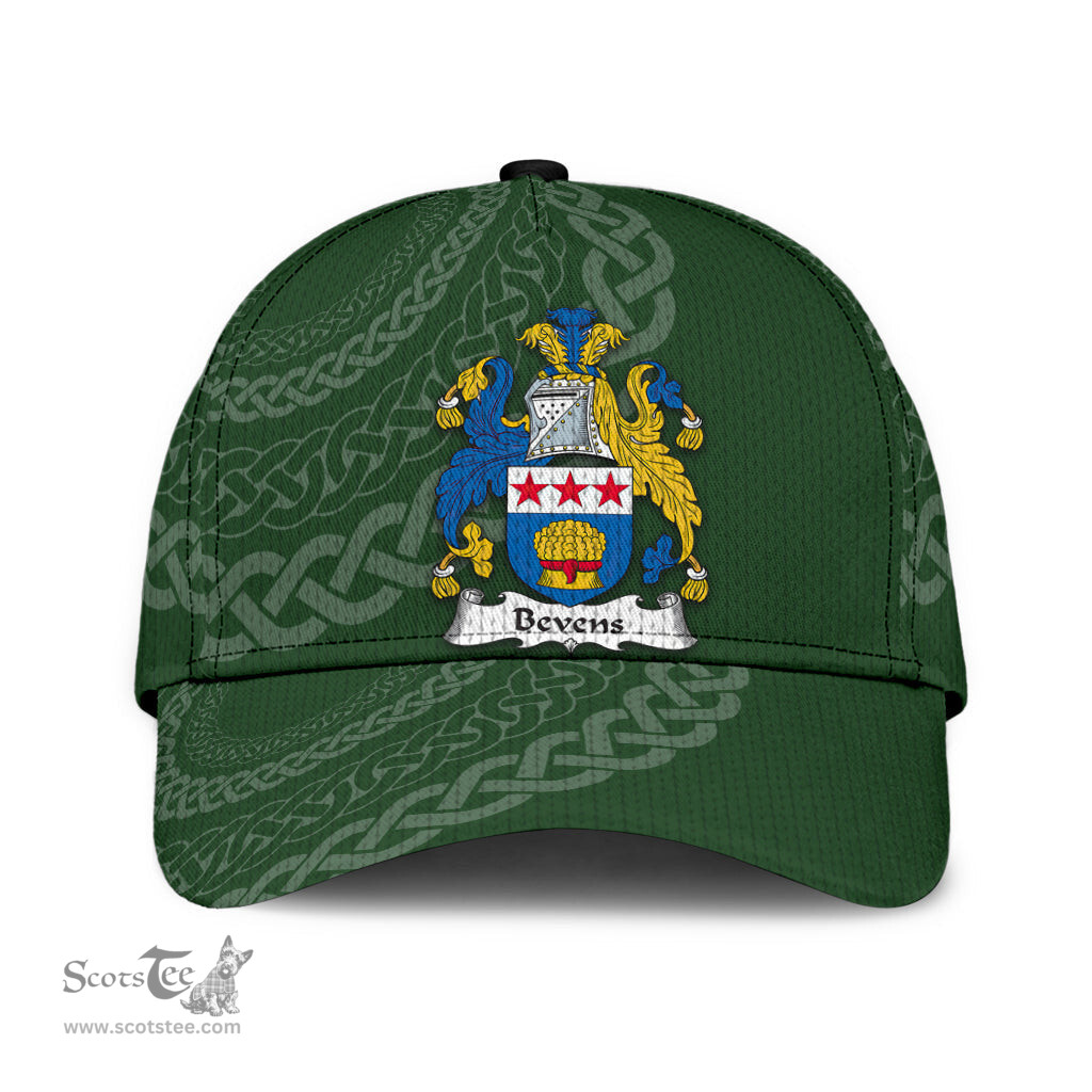 Irish Bevens Coat Of Arms - Irish Family Crest St Patrick's Day Irish Cap