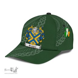 Irish Brogan Coat Of Arms - Irish Family Crest St Patrick's Day Irish Cap