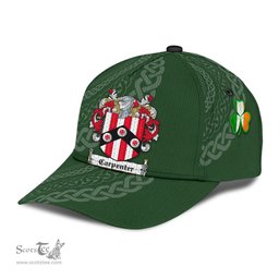 Irish Carpenter Coat Of Arms - Irish Family Crest St Patrick's Day Irish Cap