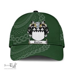 Irish Burton Coat Of Arms - Irish Family Crest St Patrick's Day Irish Cap