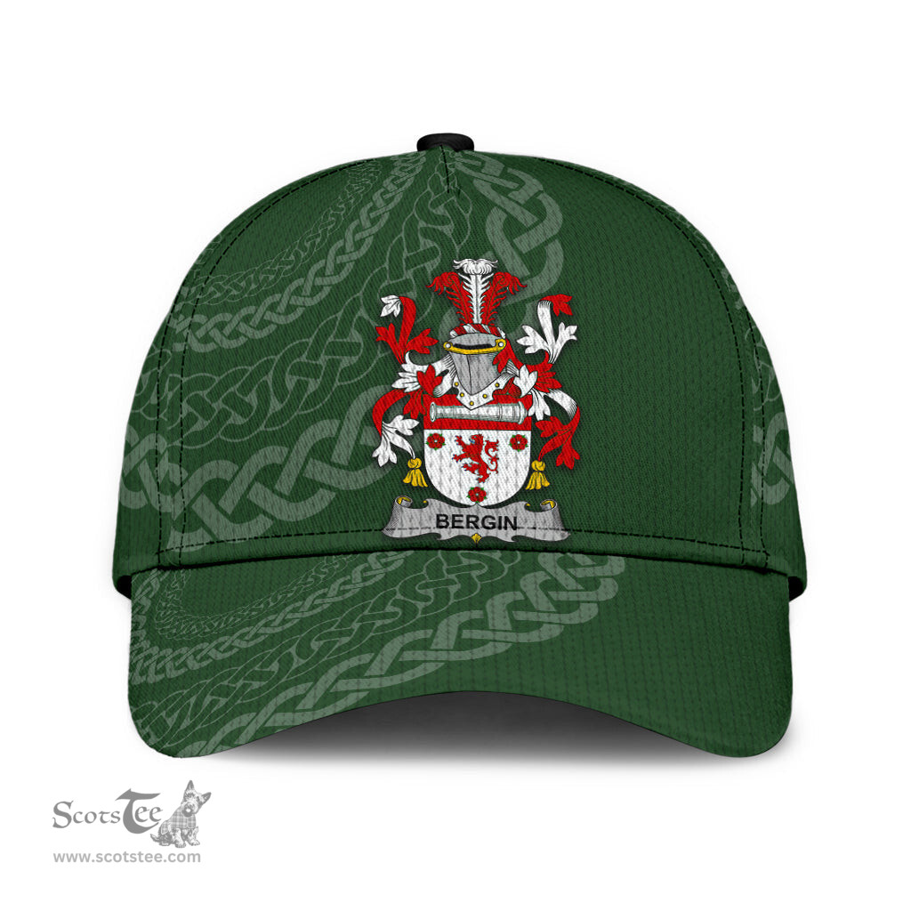 Irish Bergin Coat Of Arms - Irish Family Crest St Patrick's Day Irish Cap
