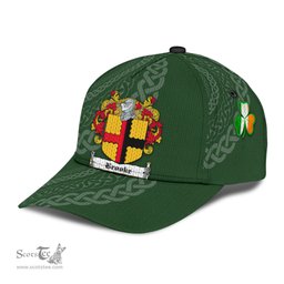 Irish Brooke Coat Of Arms - Irish Family Crest St Patrick's Day Irish Cap