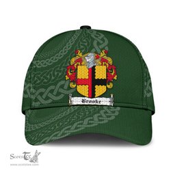 Irish Brooke Coat Of Arms - Irish Family Crest St Patrick's Day Irish Cap