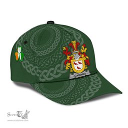Irish Cairnes Coat Of Arms - Irish Family Crest St Patrick's Day Irish Cap
