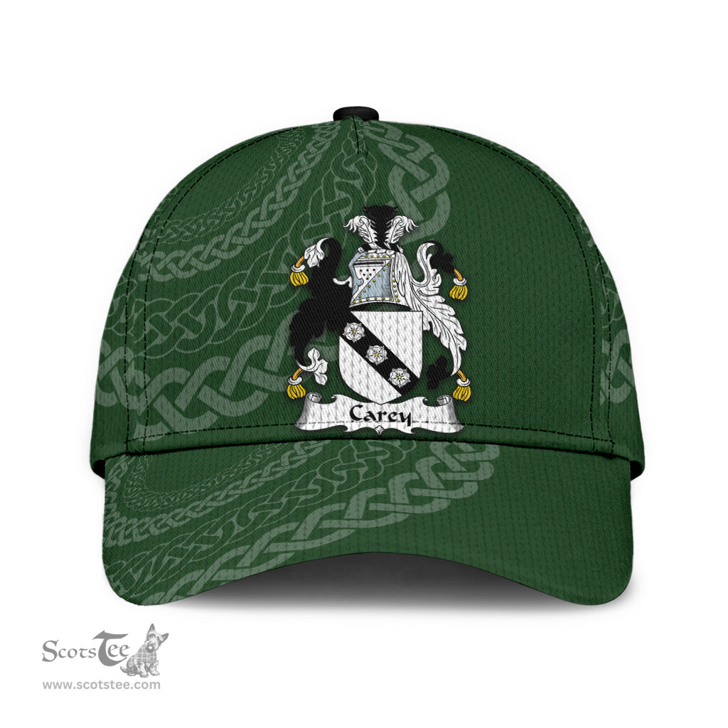 Irish Carey Coat Of Arms - Irish Family Crest St Patrick's Day Irish Cap
