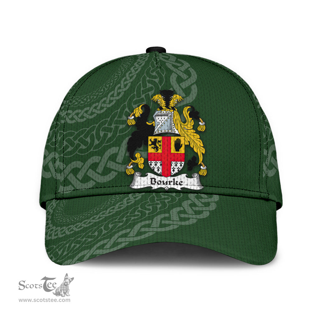 Irish Bourke Coat Of Arms - Irish Family Crest St Patrick's Day Irish Cap