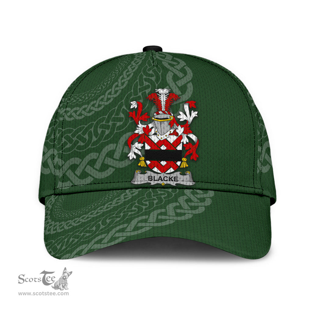 Irish Blacke Coat Of Arms - Irish Family Crest St Patrick's Day Irish Cap