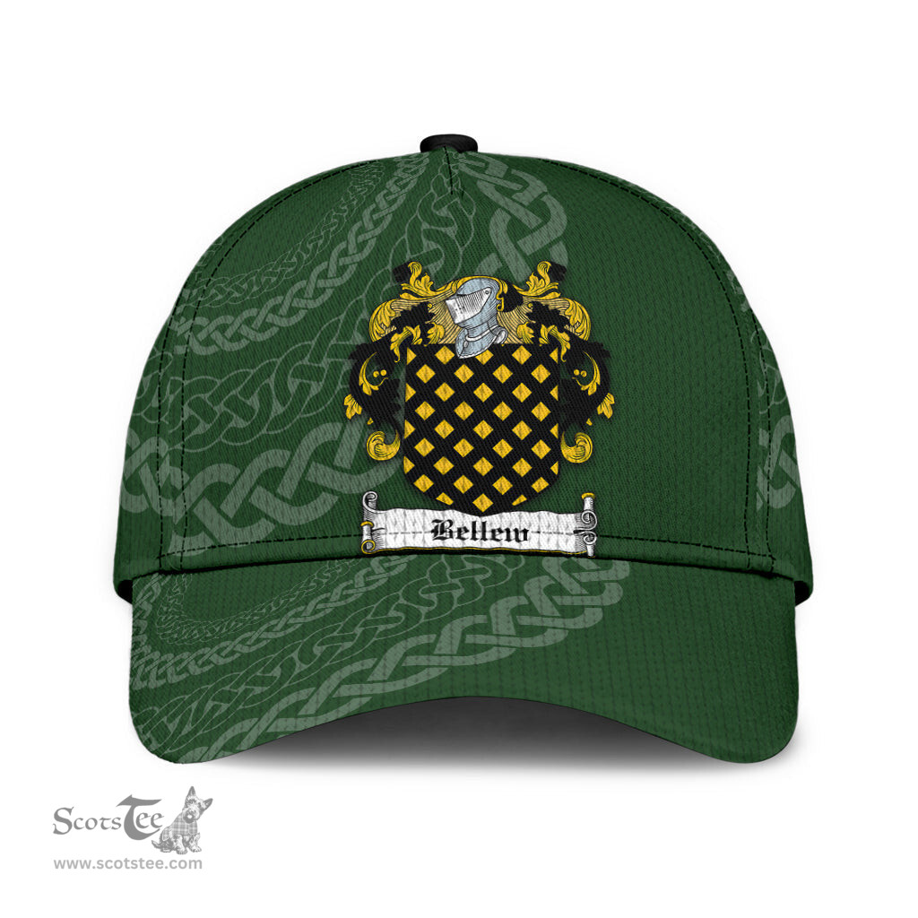 Irish Bellew Coat Of Arms - Irish Family Crest St Patrick's Day Irish Cap