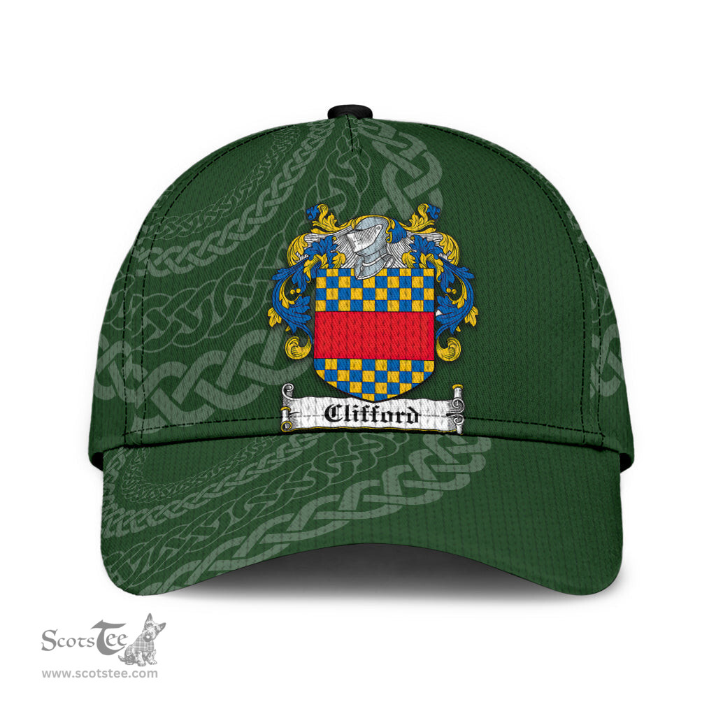 Irish Clifford Coat Of Arms - Irish Family Crest St Patrick's Day Irish Cap