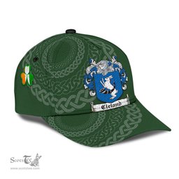 Irish Cleland Coat Of Arms - Irish Family Crest St Patrick's Day Irish Cap