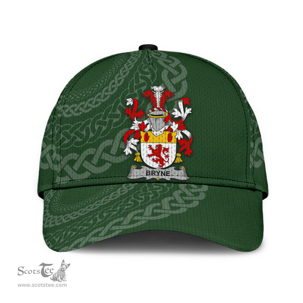 Irish Bryne Coat Of Arms - Irish Family Crest St Patrick's Day Irish Cap