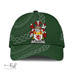 Irish Bryne Coat Of Arms - Irish Family Crest St Patrick's Day Irish Cap