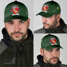 Irish Cannon Coat Of Arms - Irish Family Crest St Patrick's Day Irish Cap