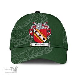 Irish Cannon Coat Of Arms - Irish Family Crest St Patrick's Day Irish Cap