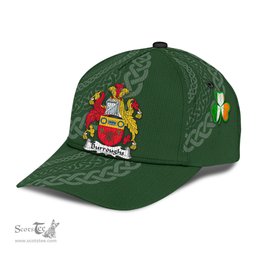Irish Burroughs Coat Of Arms - Irish Family Crest St Patrick's Day Irish Cap