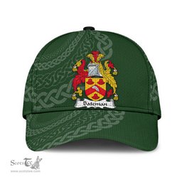 Irish Bateman Coat Of Arms - Irish Family Crest St Patrick's Day Irish Cap
