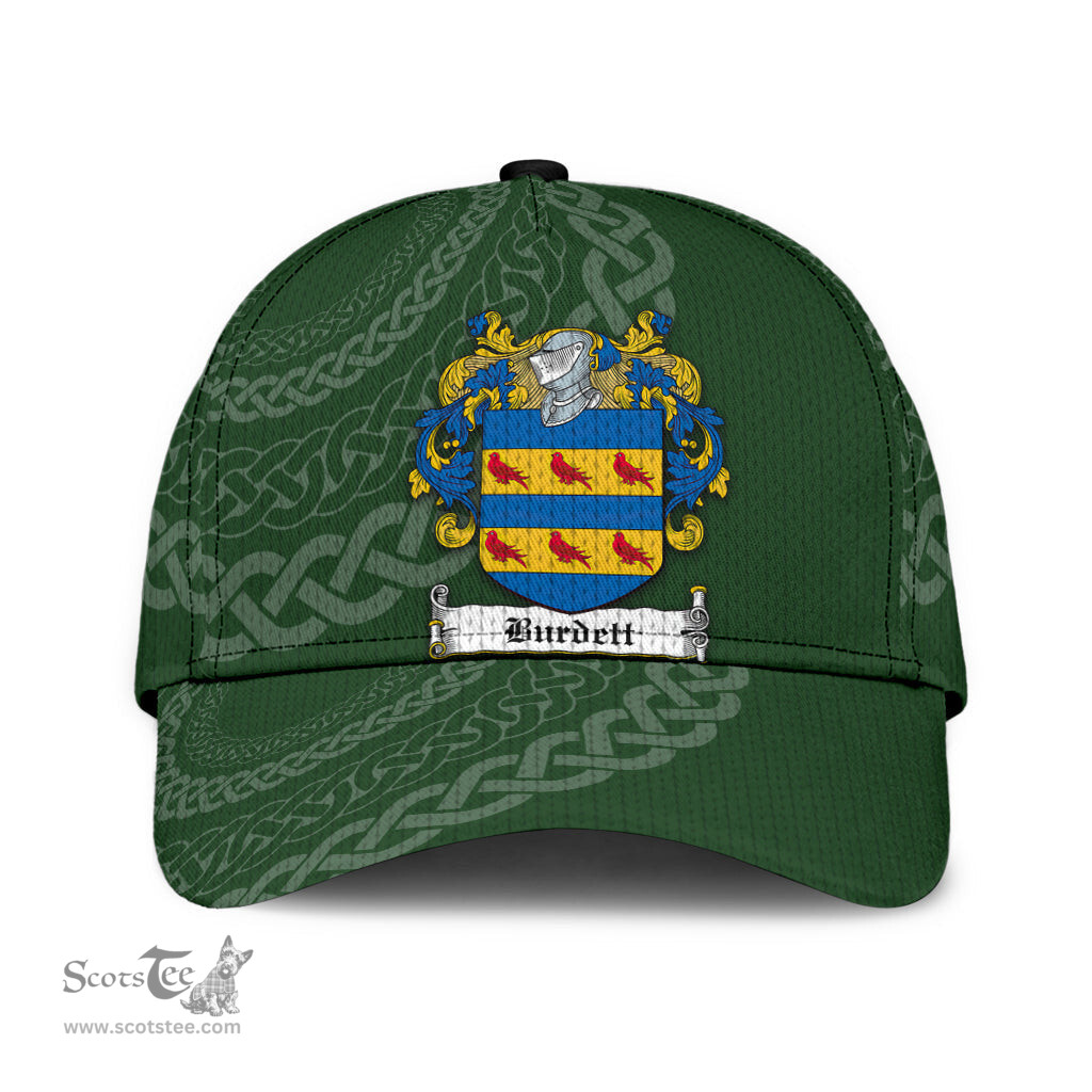 Irish Burdett Coat Of Arms - Irish Family Crest St Patrick's Day Irish Cap