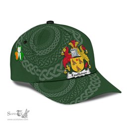 Irish Faulkiner Coat Of Arms - Irish Family Crest St Patrick's Day Irish Cap