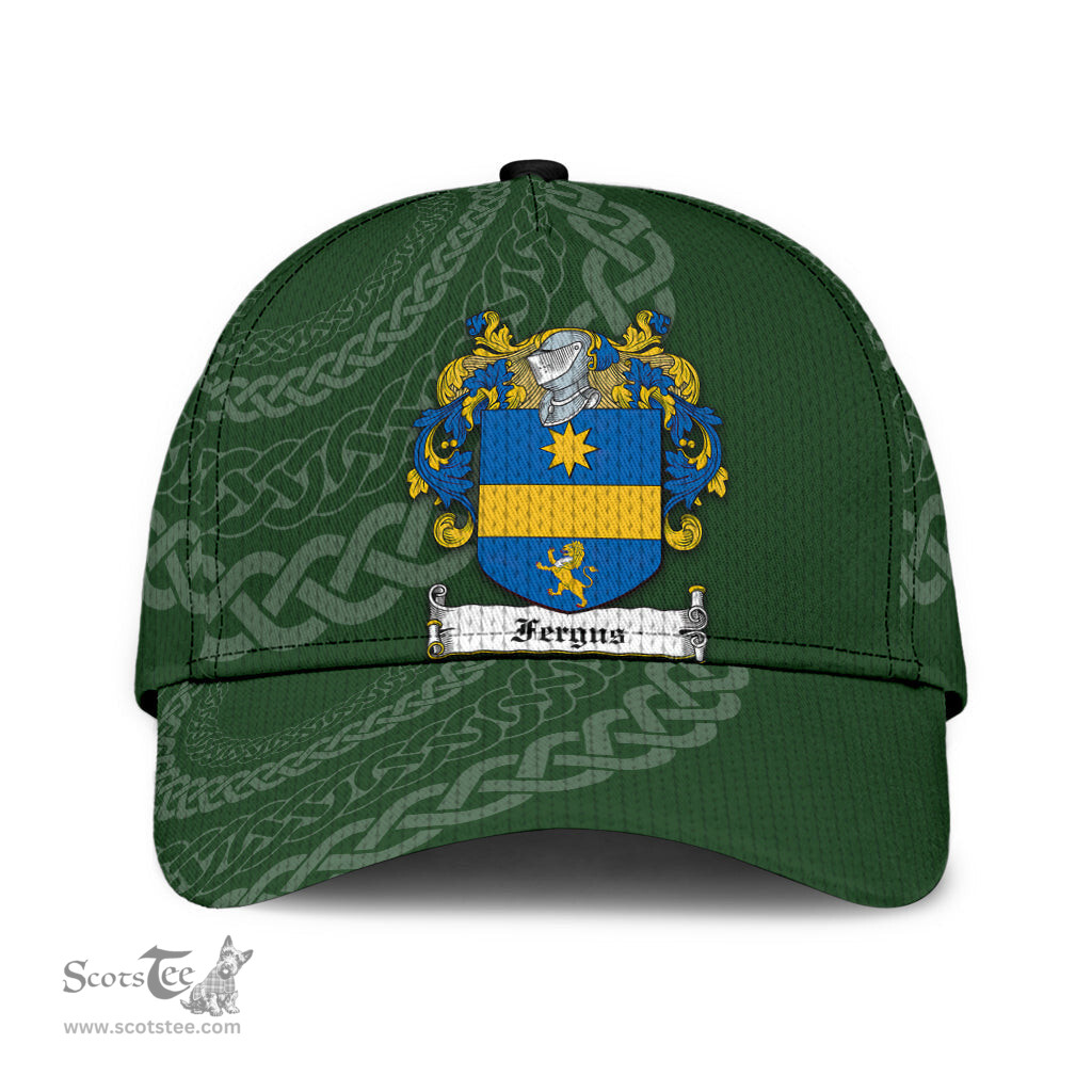 Irish Fergus Coat Of Arms - Irish Family Crest St Patrick's Day Irish Cap