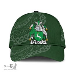 Irish Ettigan Coat Of Arms - Irish Family Crest St Patrick's Day Irish Cap