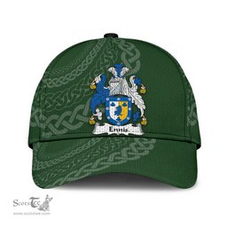 Irish Ennis Coat Of Arms - Irish Family Crest St Patrick's Day Irish Cap