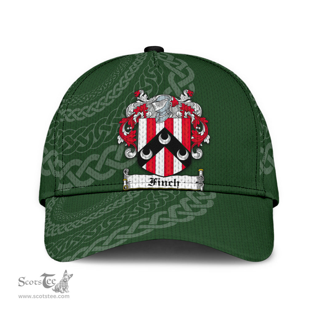 Irish Finch Coat Of Arms - Irish Family Crest St Patrick's Day Irish Cap