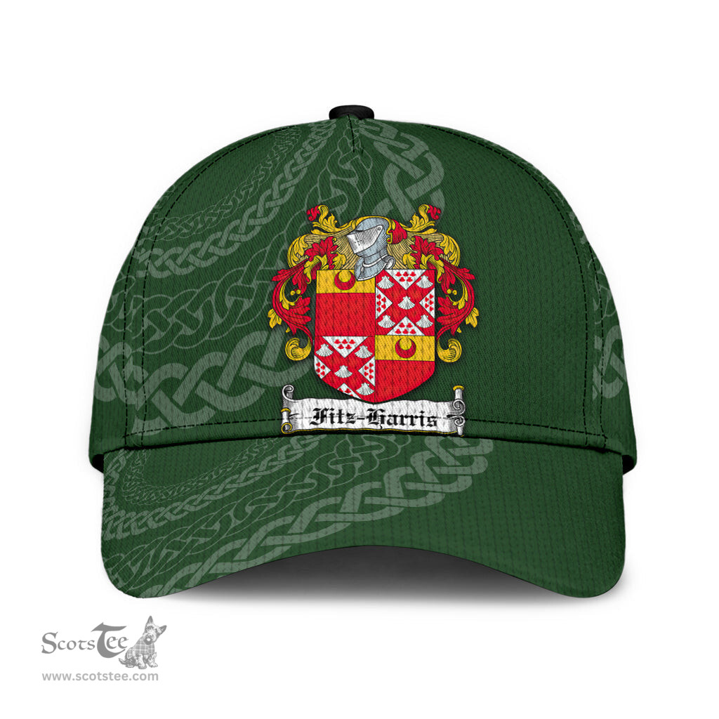 Irish Fitzharris Coat Of Arms - Irish Family Crest St Patrick's Day Irish Cap