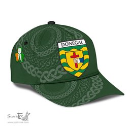 Irish Donegal Coat Of Arms - Irish Family Crest St Patrick's Day Irish Cap