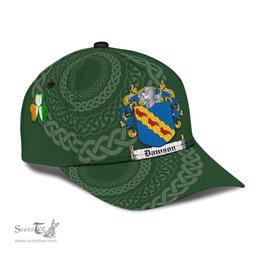 Irish Dawson Coat Of Arms - Irish Family Crest St Patrick's Day Irish Cap