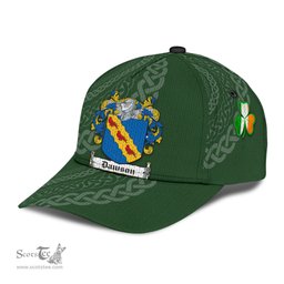 Irish Dawson Coat Of Arms - Irish Family Crest St Patrick's Day Irish Cap