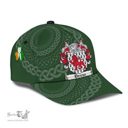 Irish Drew Coat Of Arms - Irish Family Crest St Patrick's Day Irish Cap