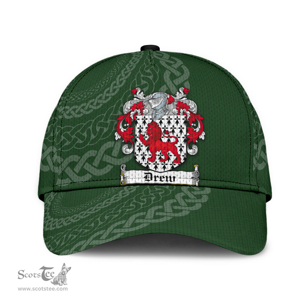 Irish Drew Coat Of Arms - Irish Family Crest St Patrick's Day Irish Cap