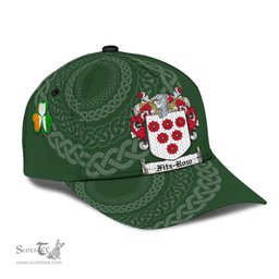 Irish Fitzrow Coat Of Arms - Irish Family Crest St Patrick's Day Irish Cap