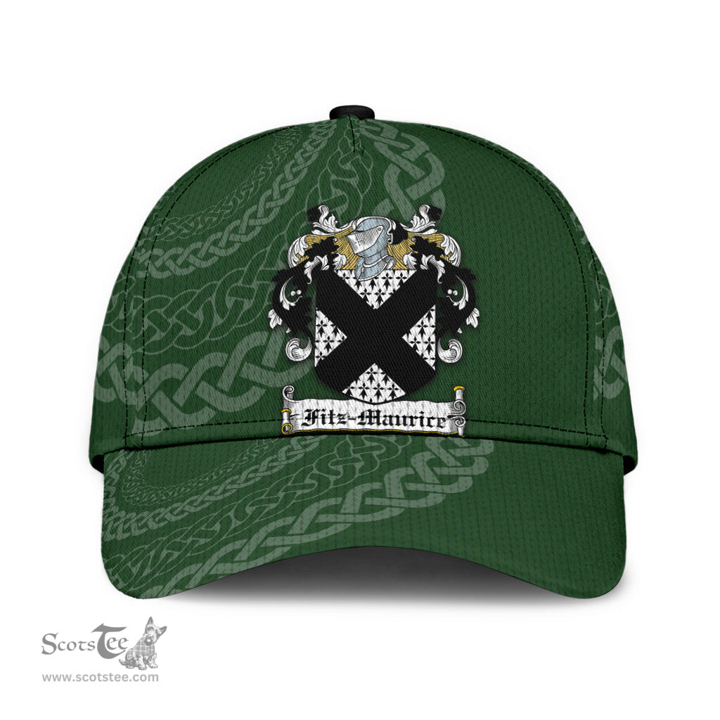 Irish Fitzmaurice Coat Of Arms - Irish Family Crest St Patrick's Day Irish Cap