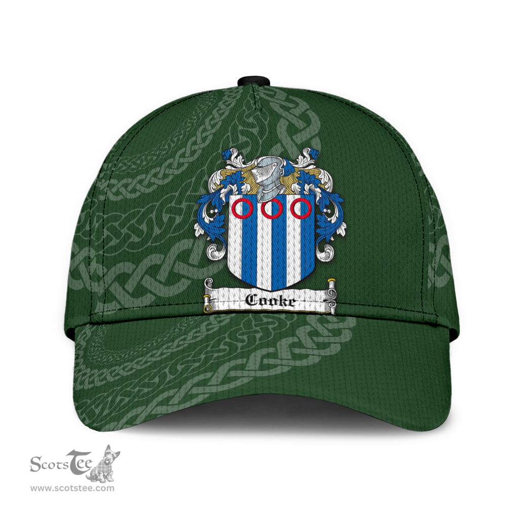 Irish Cooke Coat Of Arms - Irish Family Crest St Patrick's Day Irish Cap