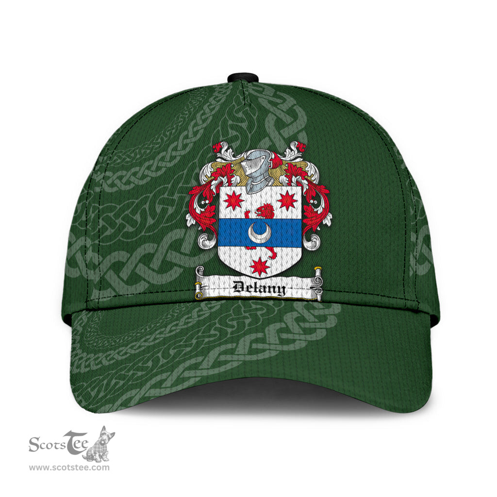 Irish Delany Coat Of Arms - Irish Family Crest St Patrick's Day Irish Cap