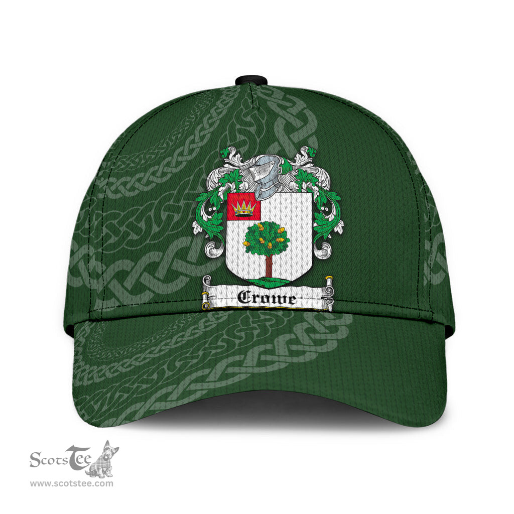 Irish Crowe Coat Of Arms - Irish Family Crest St Patrick's Day Irish Cap