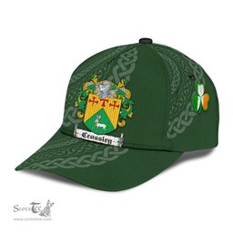 Irish Crossley Coat Of Arms - Irish Family Crest St Patrick's Day Irish Cap