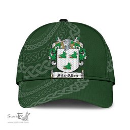 Irish Fitzallen Coat Of Arms - Irish Family Crest St Patrick's Day Irish Cap