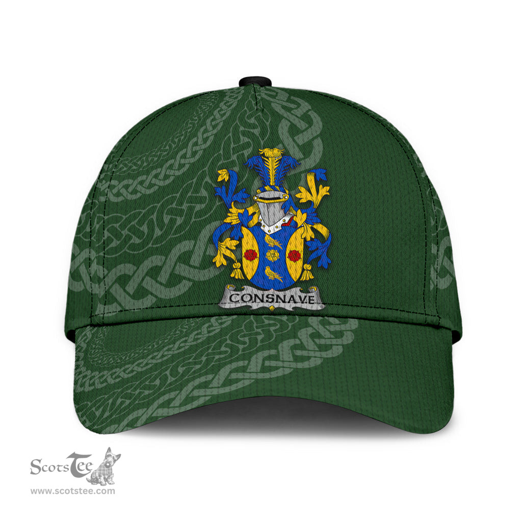 Irish Consnave Coat Of Arms - Irish Family Crest St Patrick's Day Irish Cap