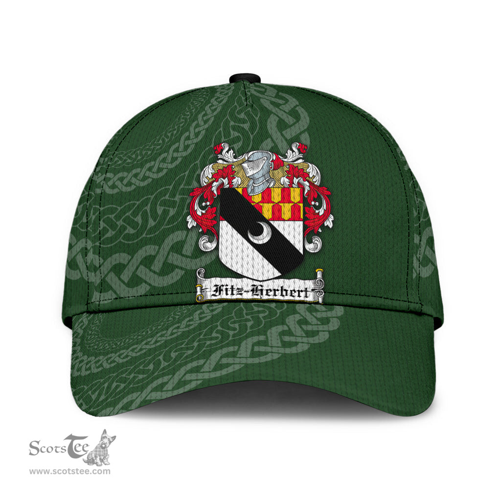 Irish Fitzherbert Coat Of Arms - Irish Family Crest St Patrick's Day Irish Cap