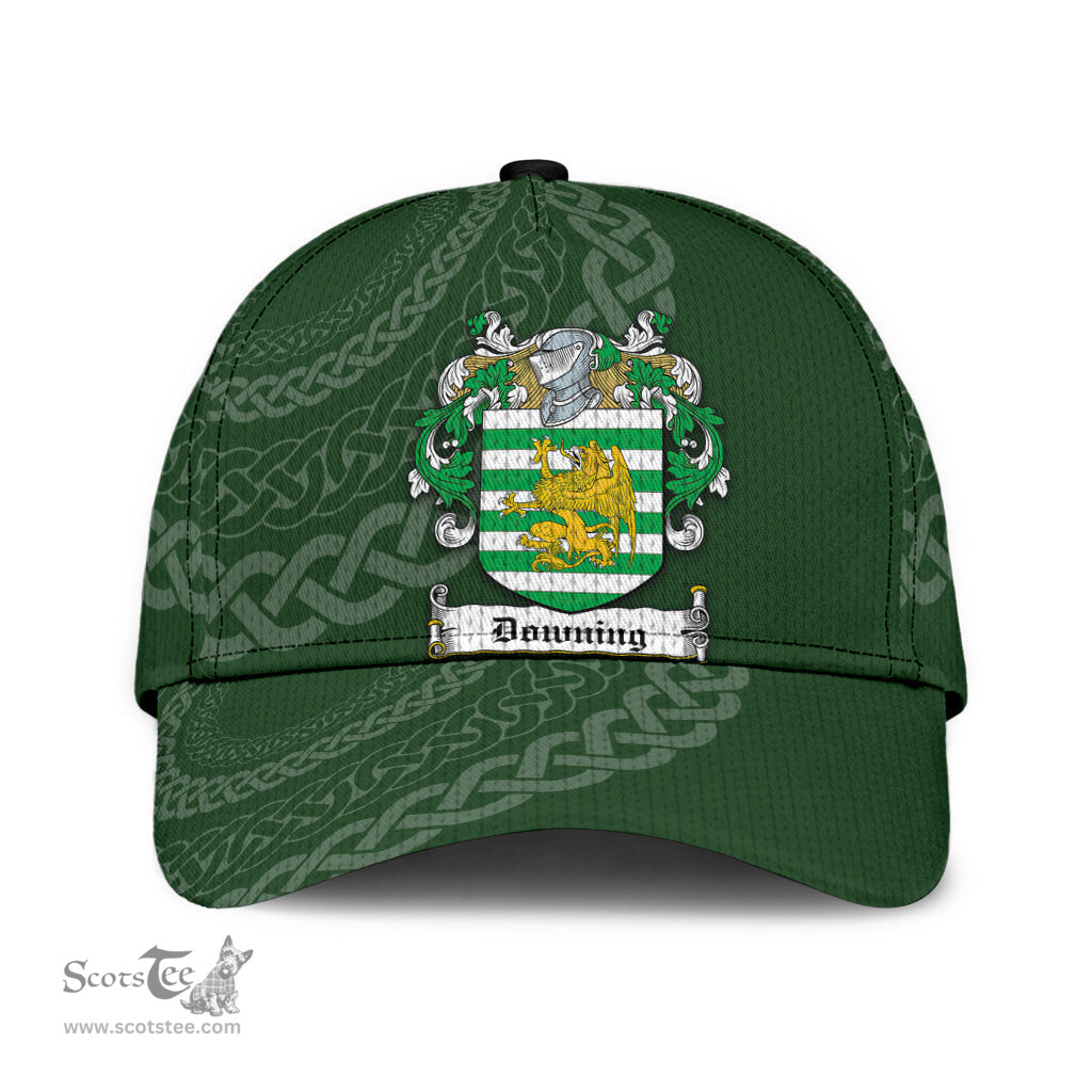 Irish Downing Coat Of Arms - Irish Family Crest St Patrick's Day Irish Cap