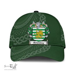 Irish Downing Coat Of Arms - Irish Family Crest St Patrick's Day Irish Cap